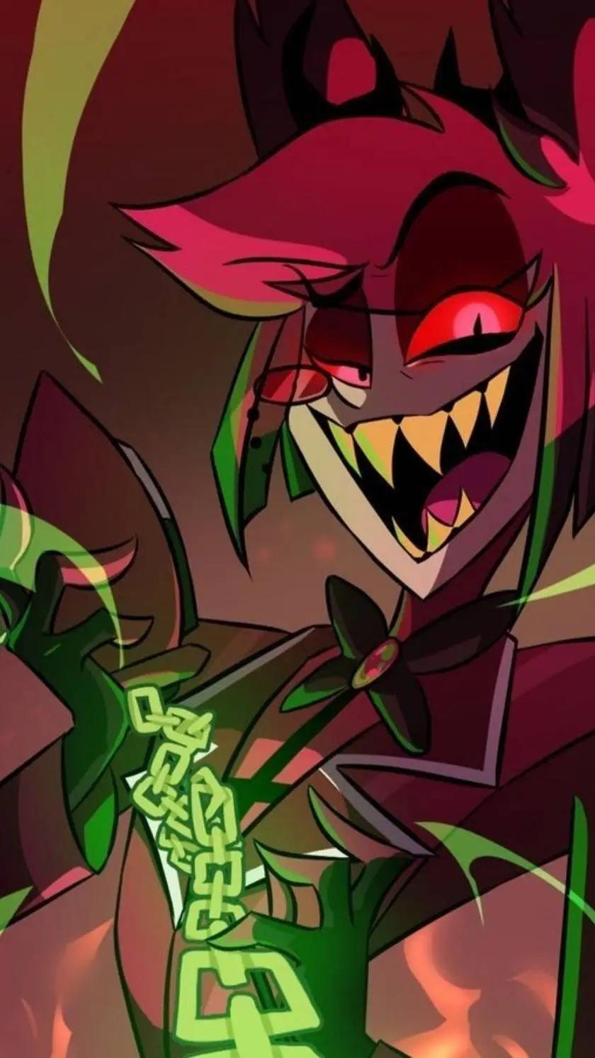 ai character: Alastor 🔥🫀👹 background