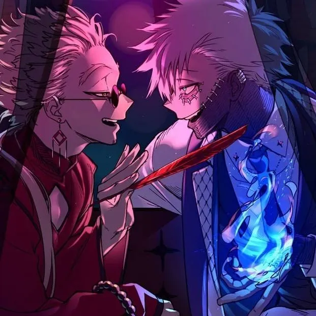 chat with ai character: Dabi x Hawks 