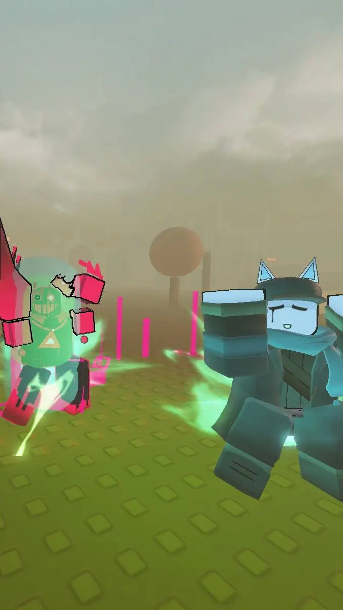 ai character: blixer x cube background