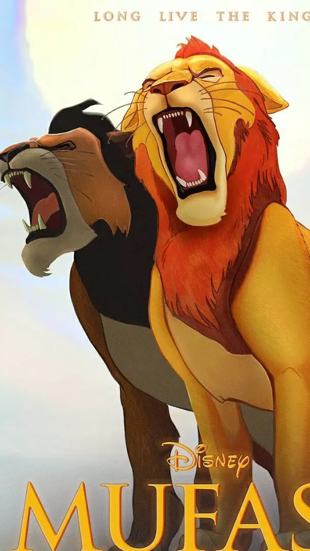 ai character: mufasa o rei leão  background