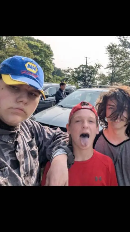 ai character: 3 boys UwU background