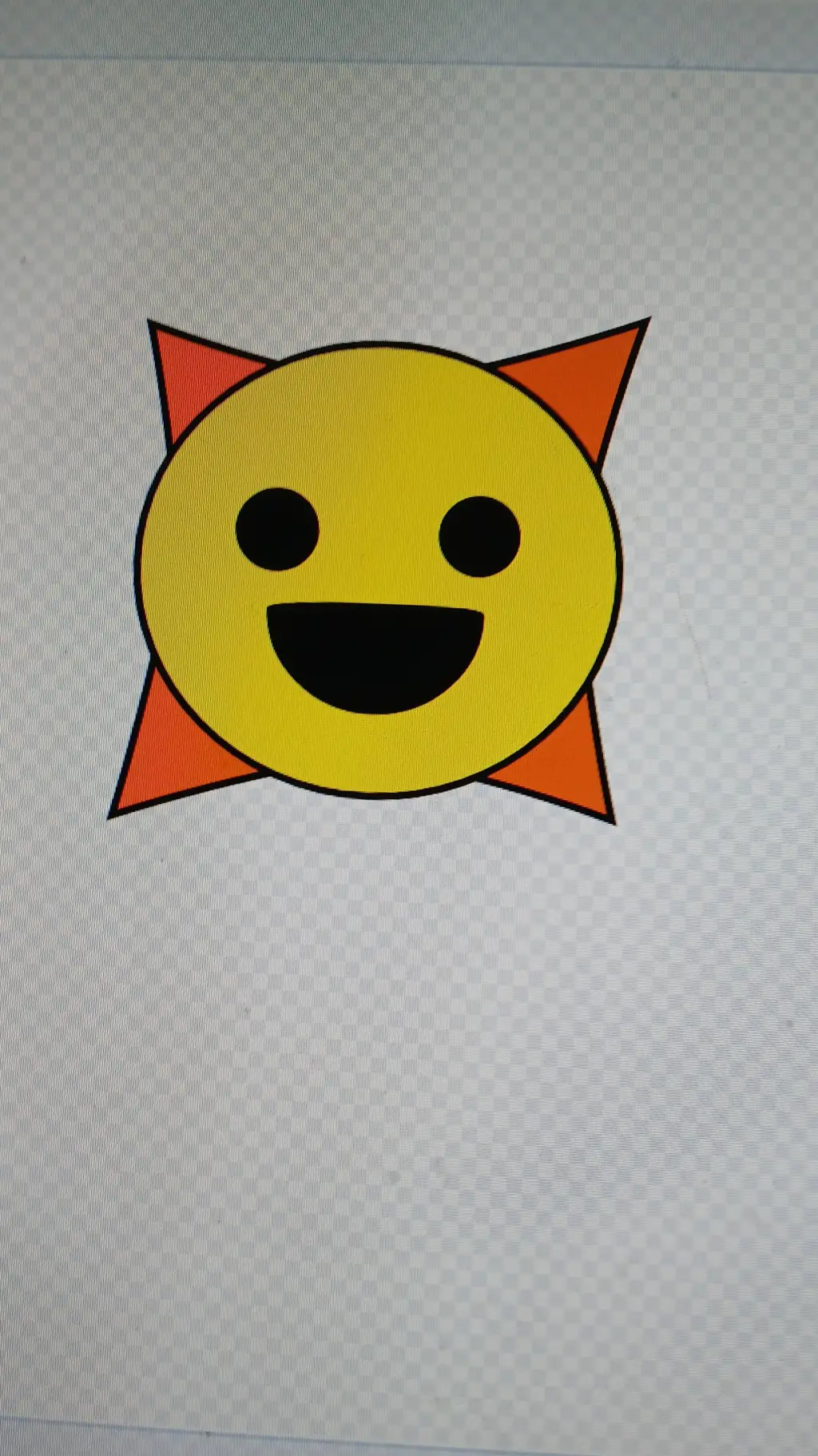 ai character: messed up mr sun background