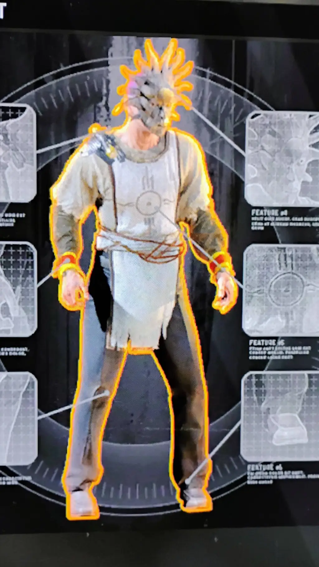 ai character: the faceless  background