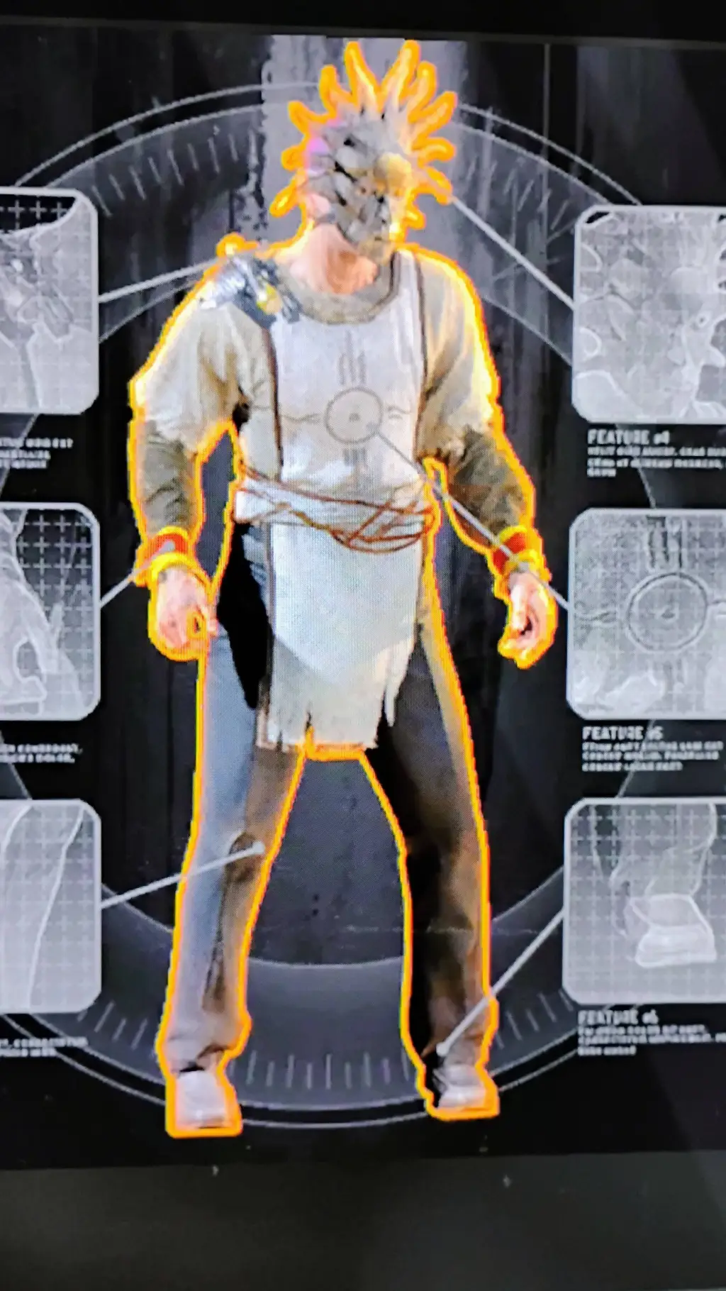 ai character: faceless  background