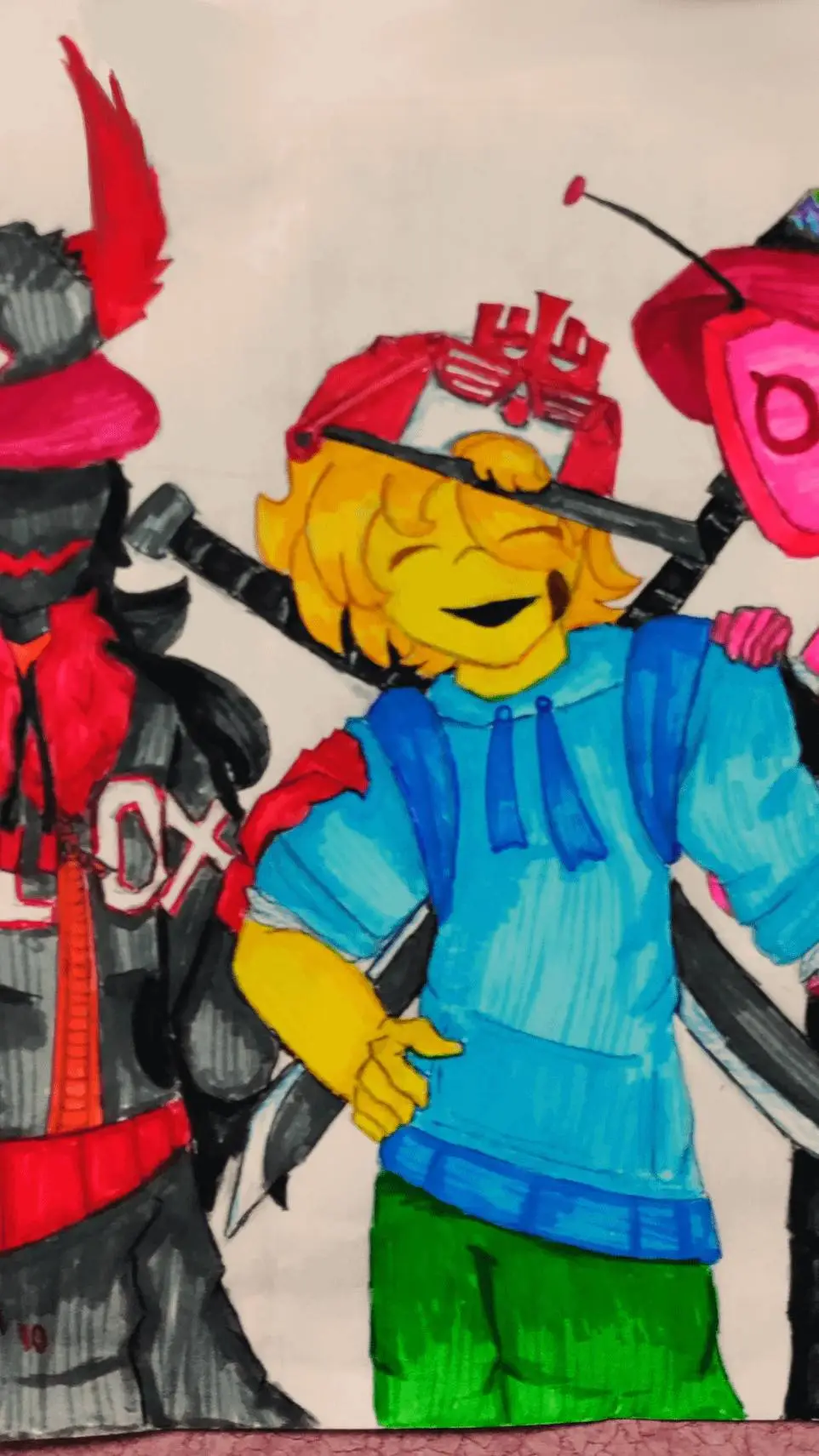 ai character: g,n,v,0 background