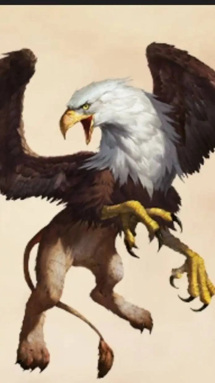 ai character: grifo 🦁🐉🦎 background