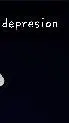 ai character: depresion background