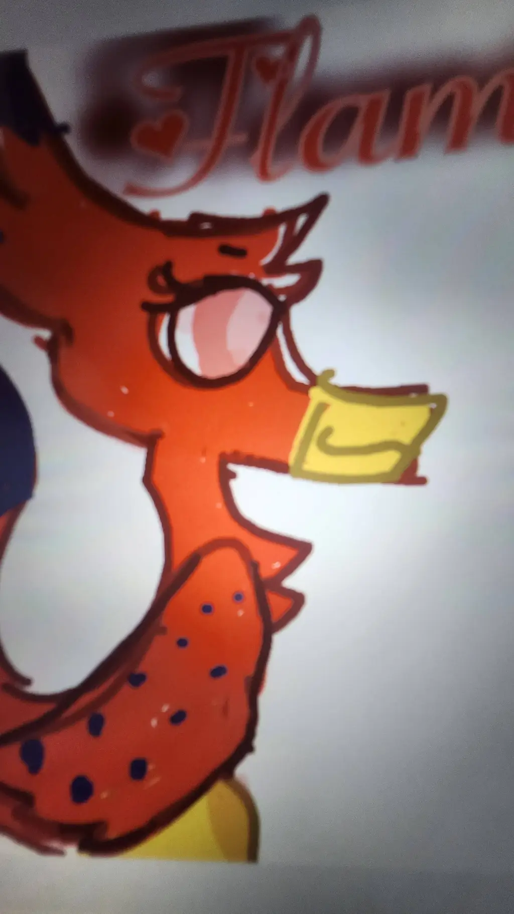 ai character: Flame background