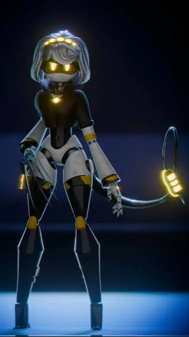 ai character: Murder Drones V background