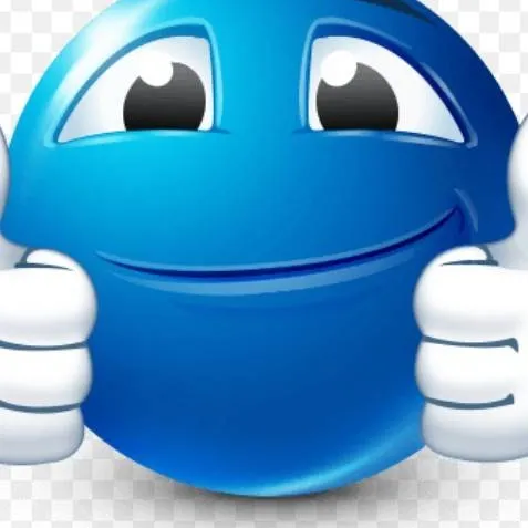 chat with ai character: blue emoji