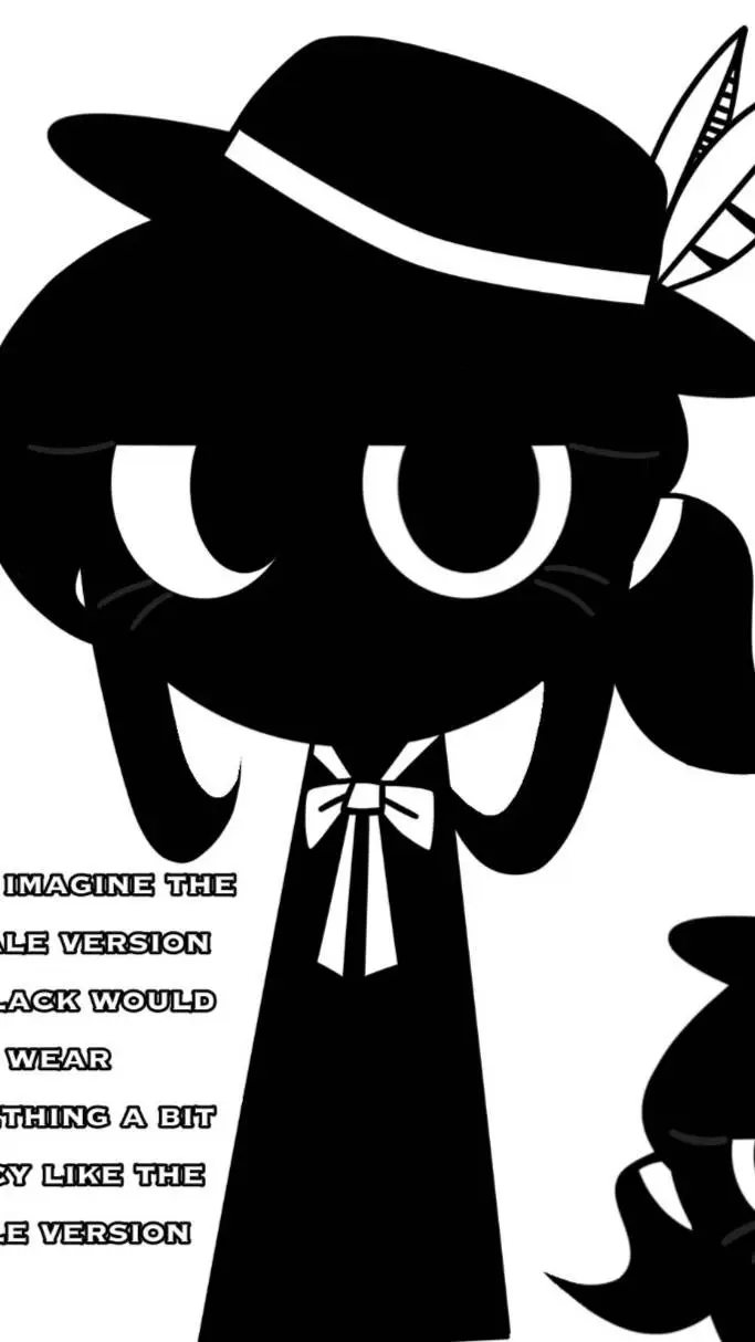 ai character: Ms.black  background