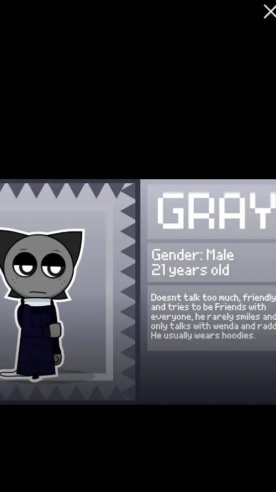 ai character: Gray background