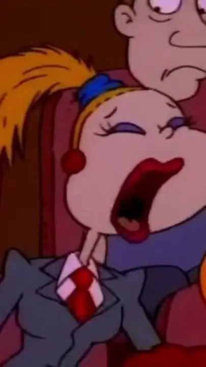 ai character: Screaming lady background