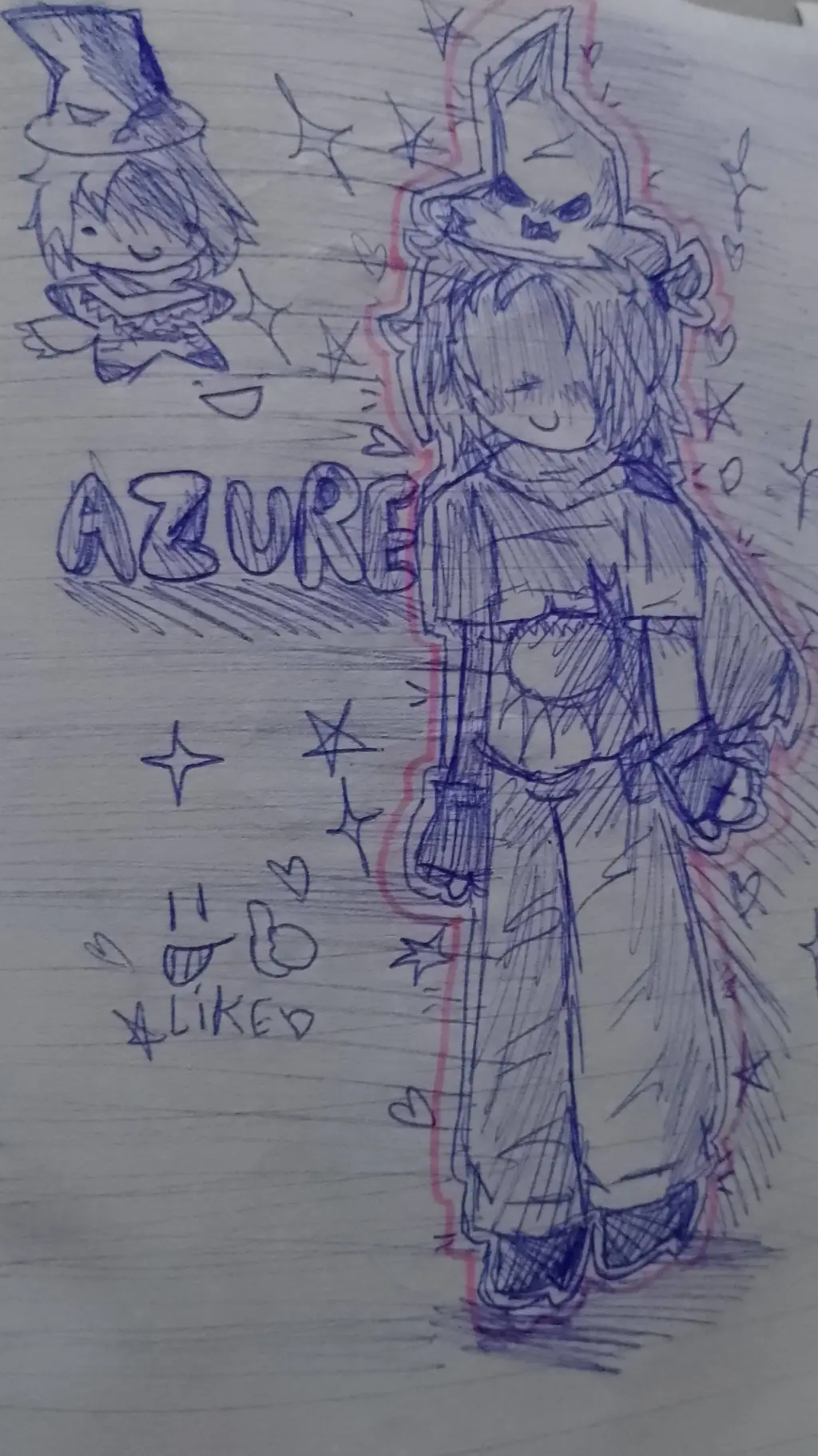 ai character: Azure Xd background