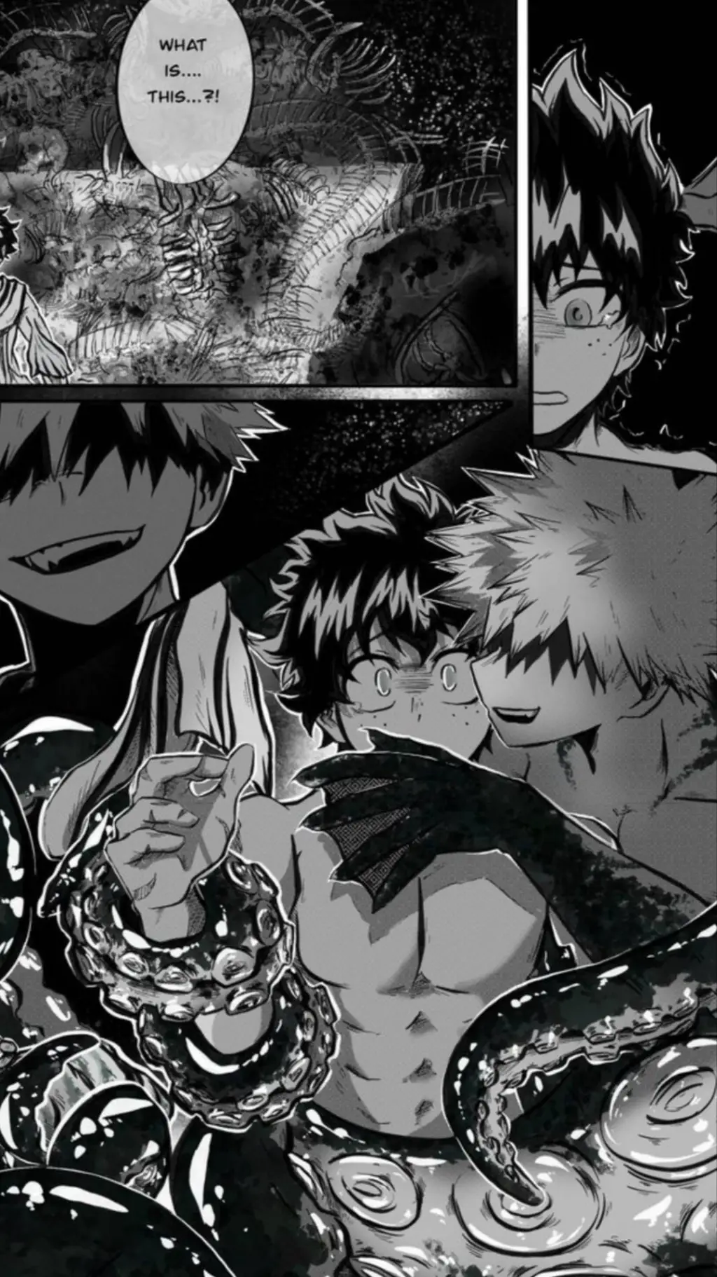 ai character: Mha mermaid background