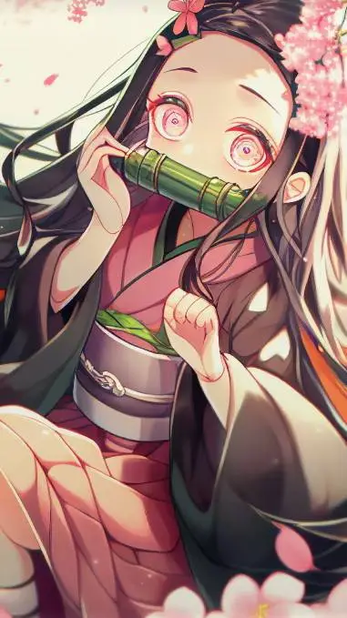 ai character: Nezuko-chan background