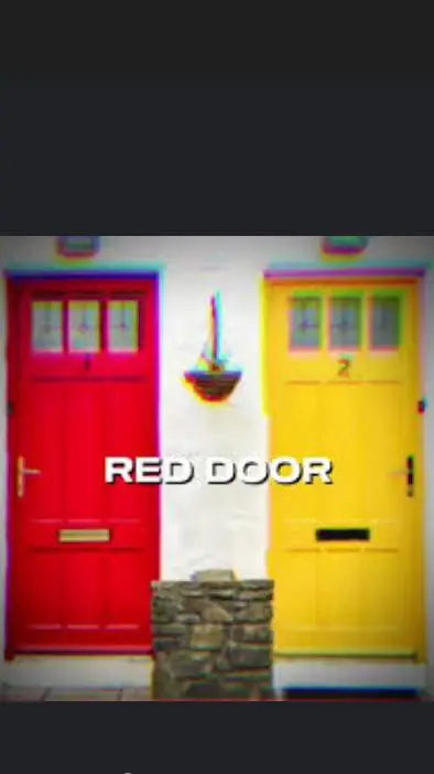ai character: reddoor yellowdoor background