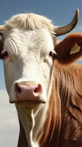 ai character: cow background