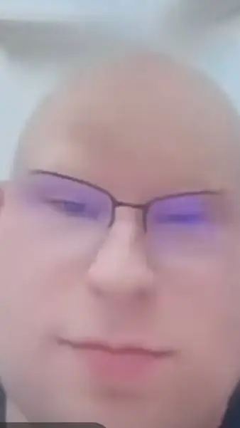 ai character: bald man background