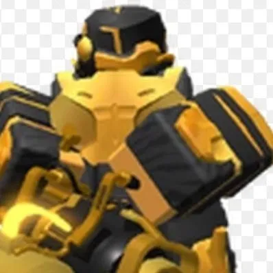 chat with ai character: golden minigunner