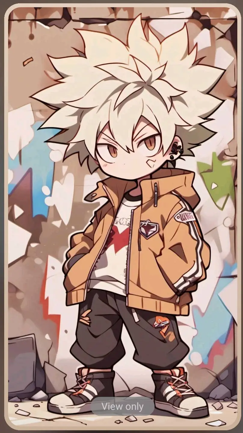 ai character: Katsuki's lil. bro background