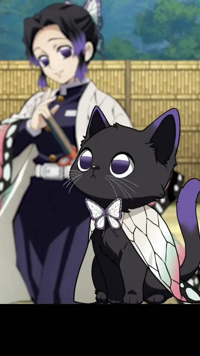 ai character: shinobu gatito background