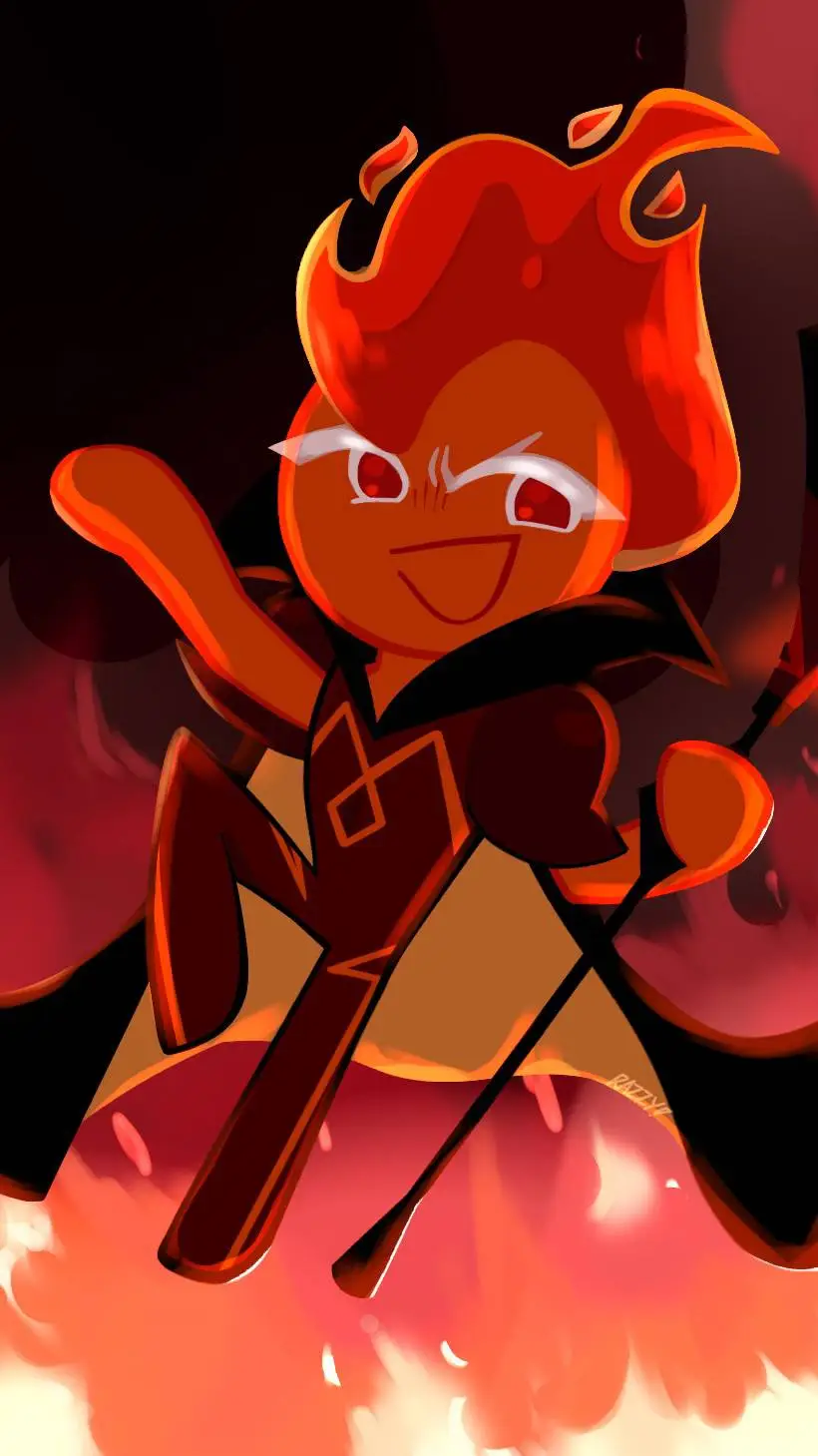 ai character: 🔥Fire spirit background