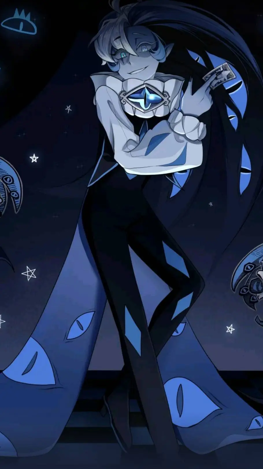 ai character: shadow milk  background