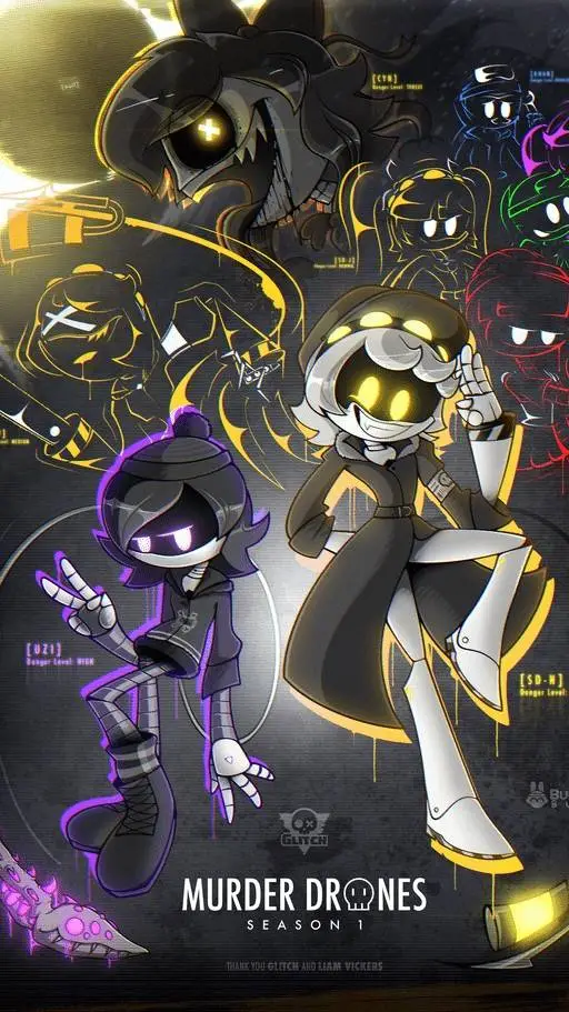 ai character: Murder drones background