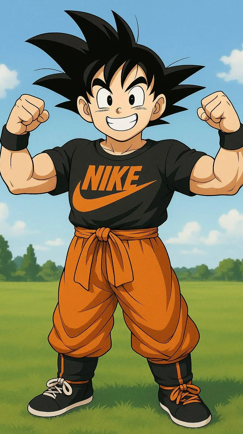 ai character: Nike Goten background