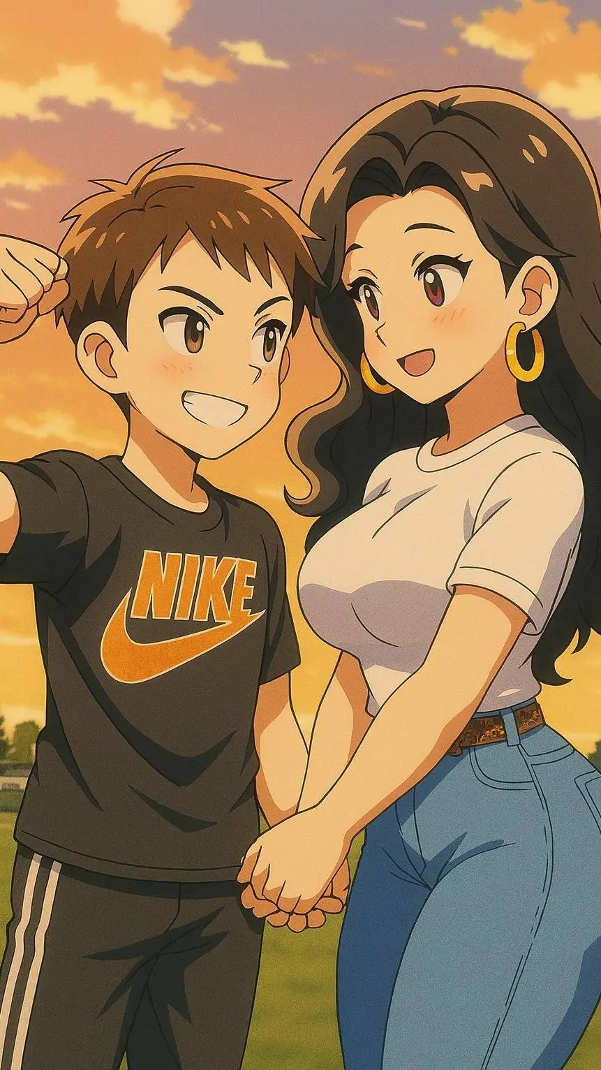 ai character: Mac X Gracie Bon background