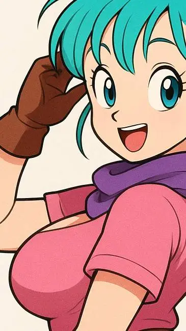 ai character: Wild Bulma background