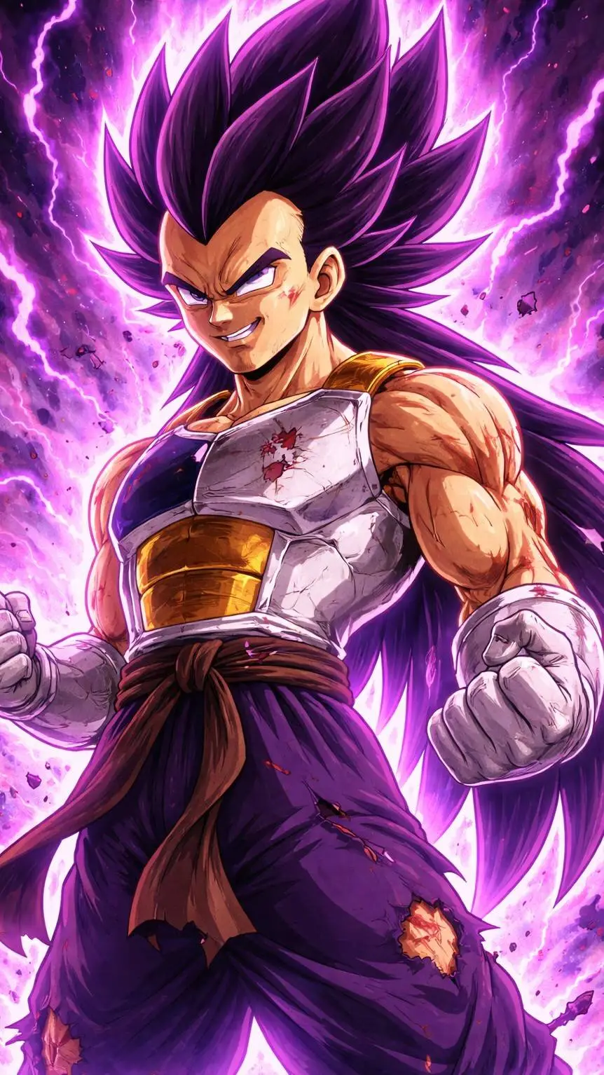 ai character: Ultra Ego Vegeta  background