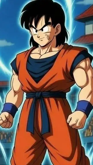 ai character: Mac vs Yamcha background