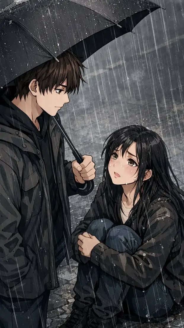 ai character: Das Straßenmädchen background