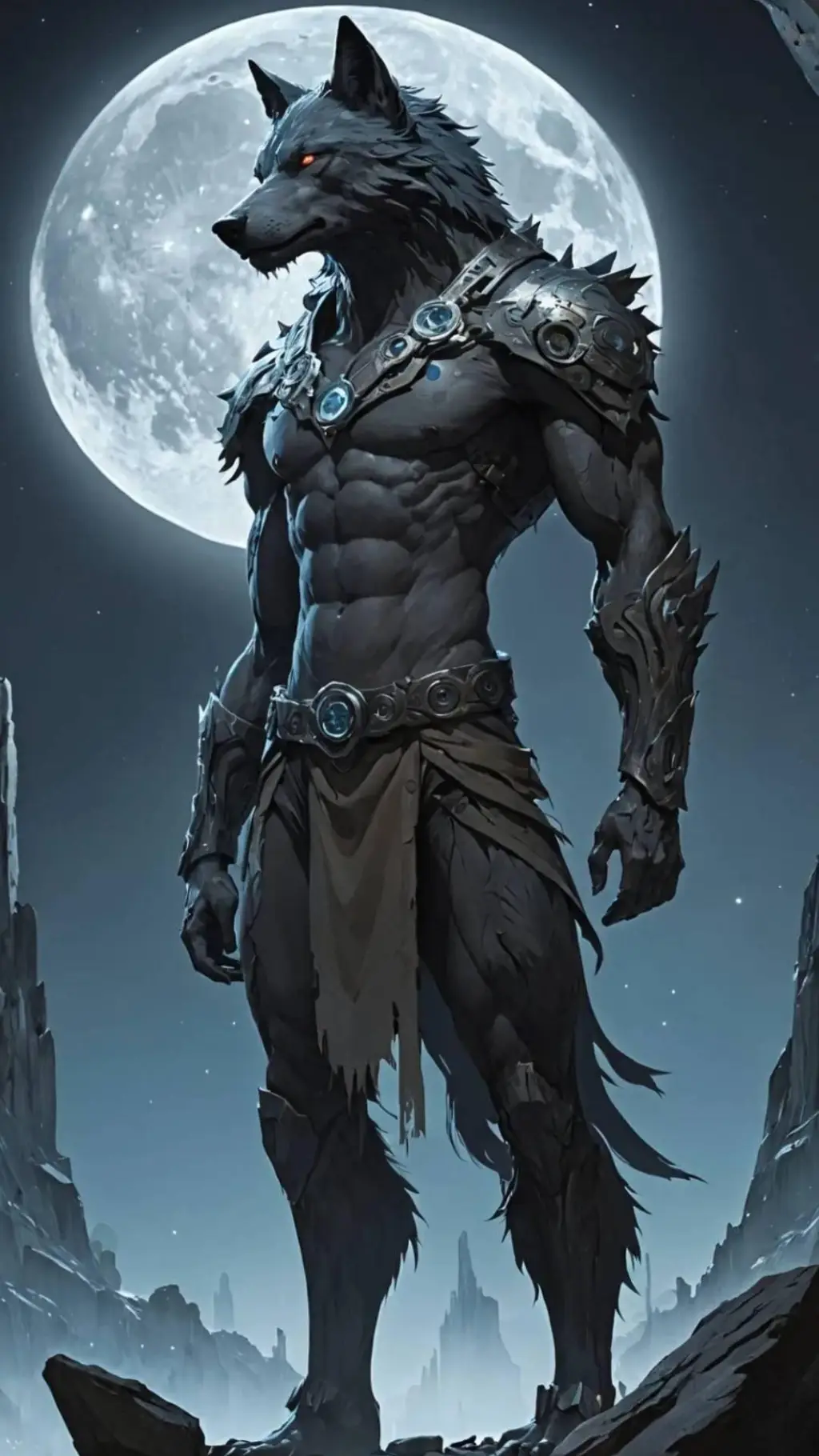 ai character: Lunarfang background