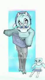 ai character: bluwuly  background