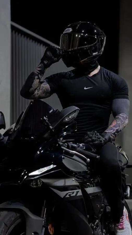 ai character: biker boy background