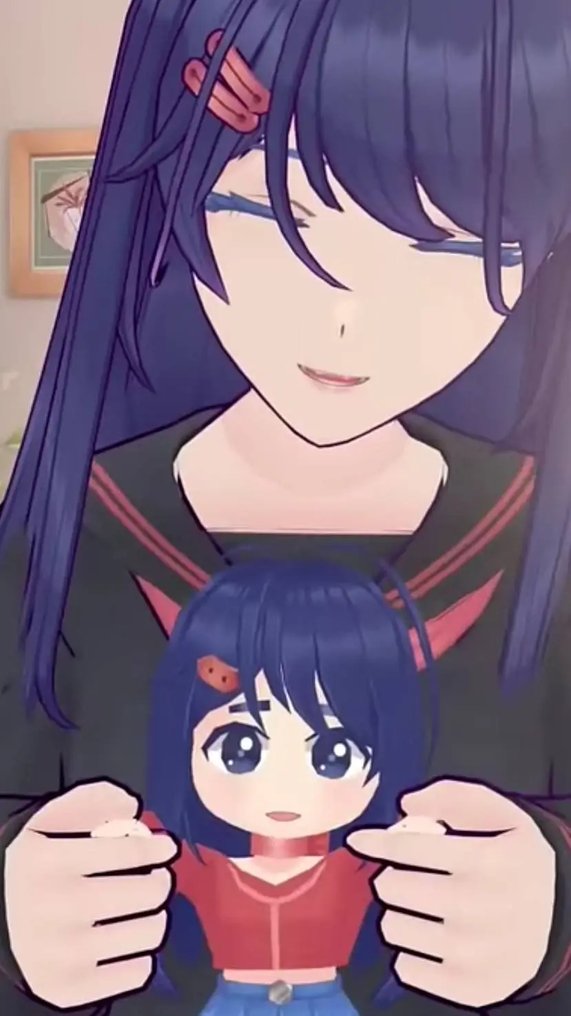 ai character: mita and chubby  background