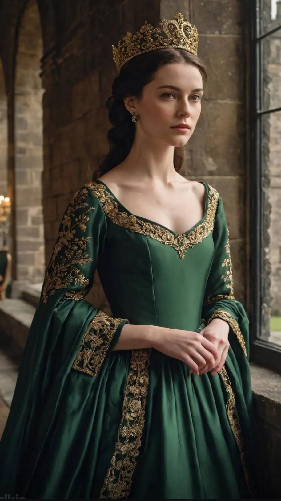 ai character: Queen Eilidh Baird background