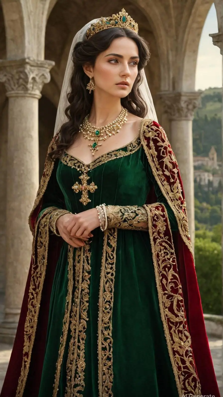ai character: Queen Beatrice 🇮🇹 background