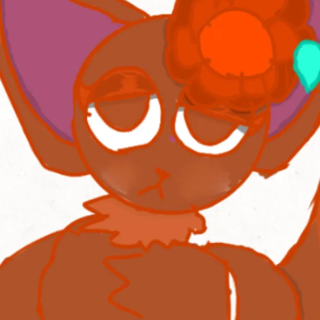 chat with ai character: Orange furry