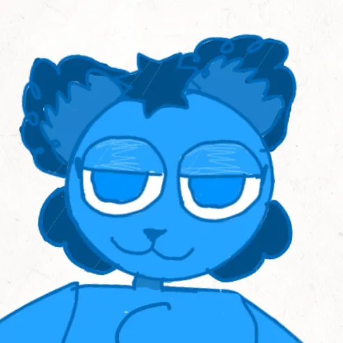 chat with ai character: Blue furry