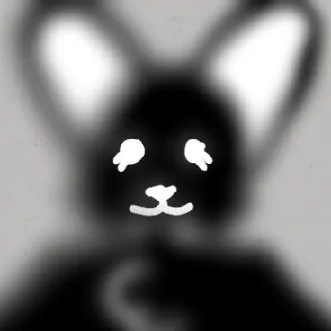 chat with ai character: Black furry/smoke