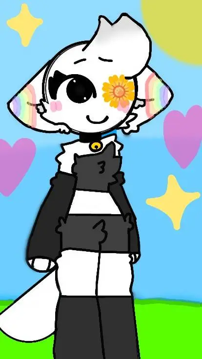 ai character: rainbow_cristal background