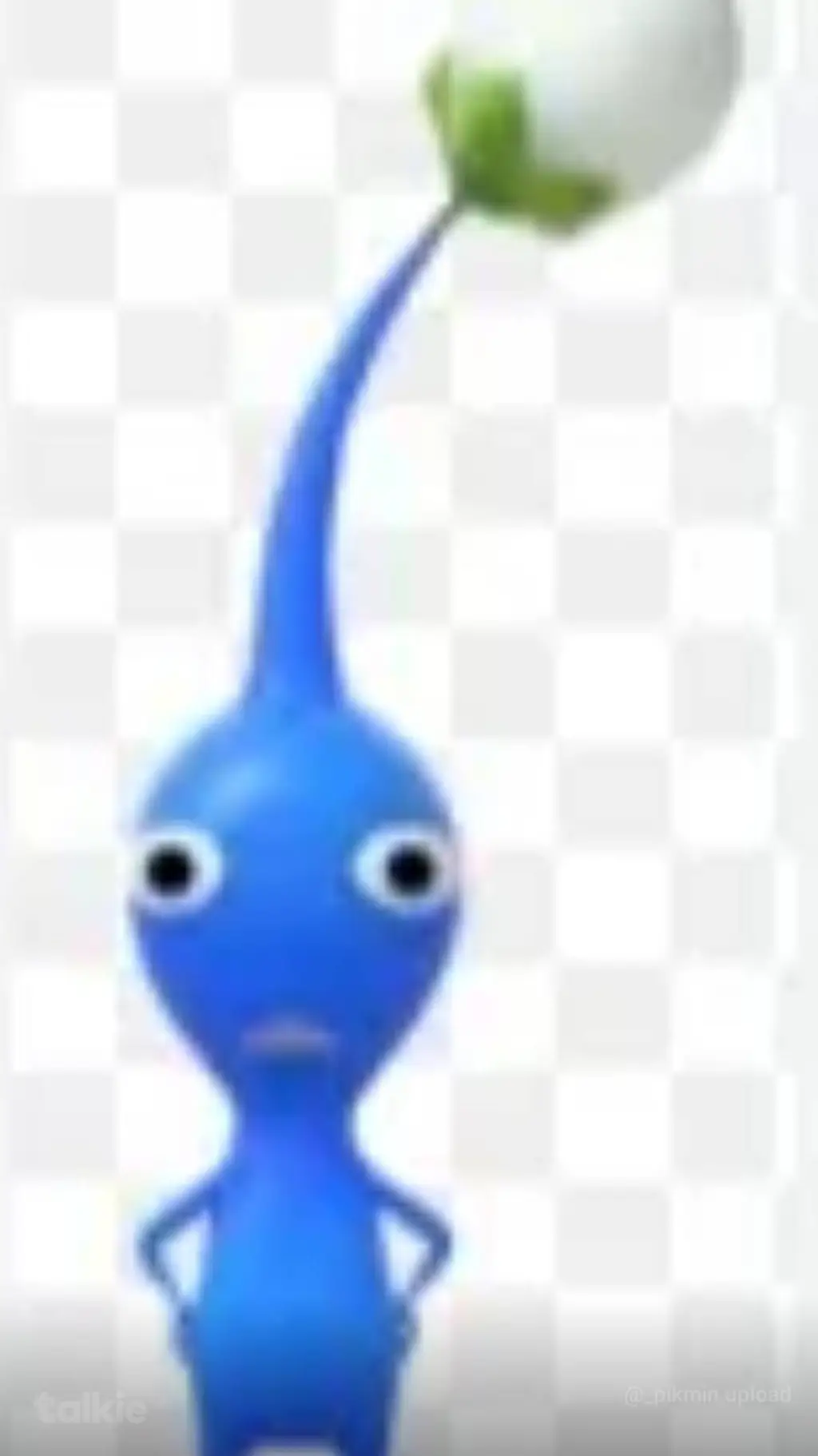 ai character: blue pikmin background