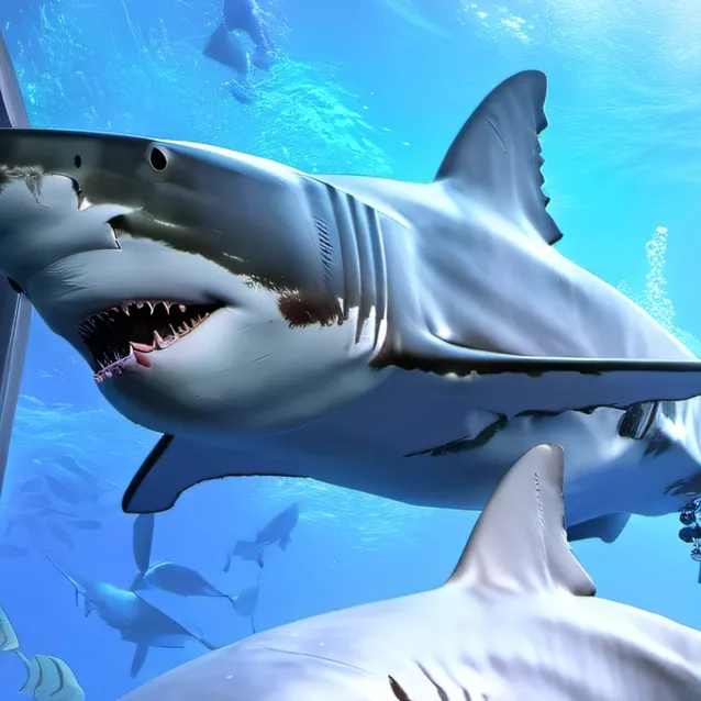 chat with ai character: hungry shark