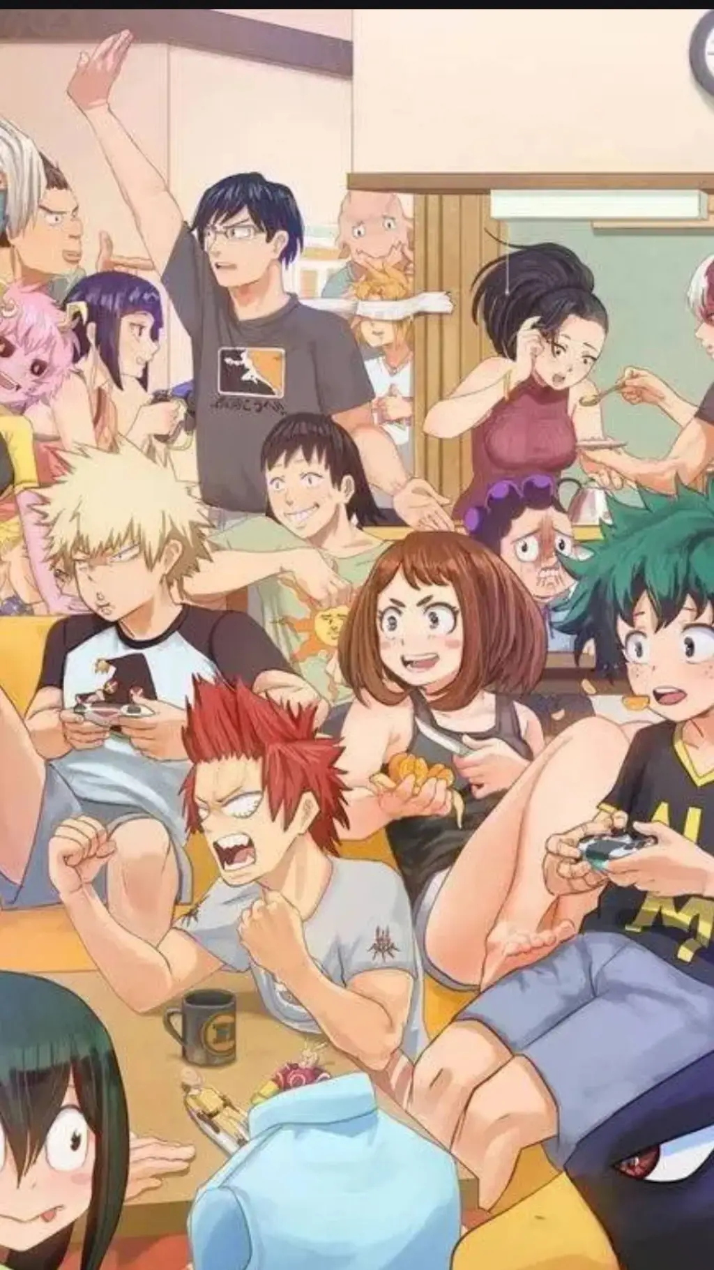 ai character: MHA... ¿Pijamada? background