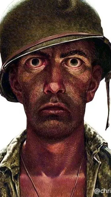 ai character: World war  background