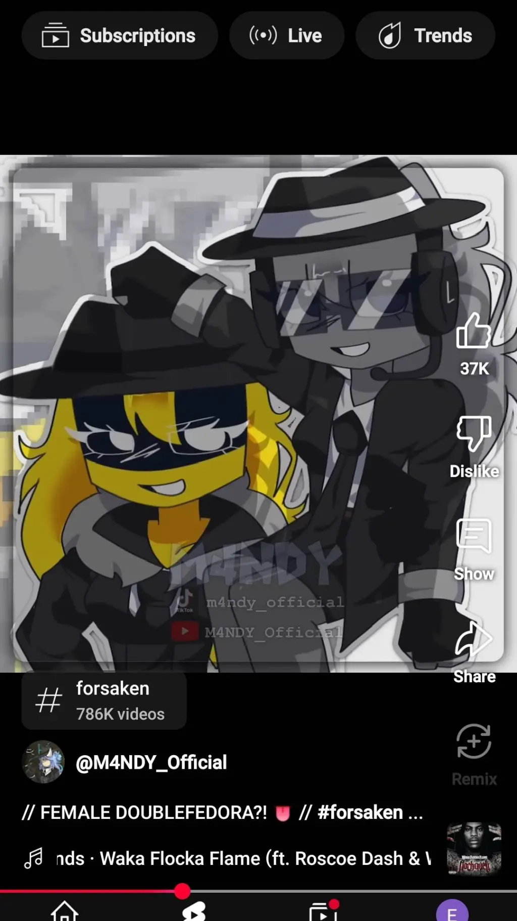 ai character: forsaken 🚺🚹 swap background